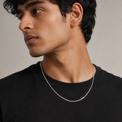 Silver Slim Box Link Chain