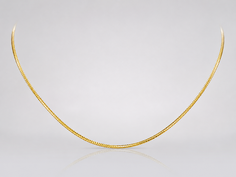 Golden Structured Collar Choker Necklace