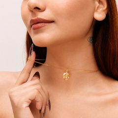 Golden Love Cutout Heart Pendant – view 2