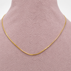 Golden Structured Collar Choker Chain