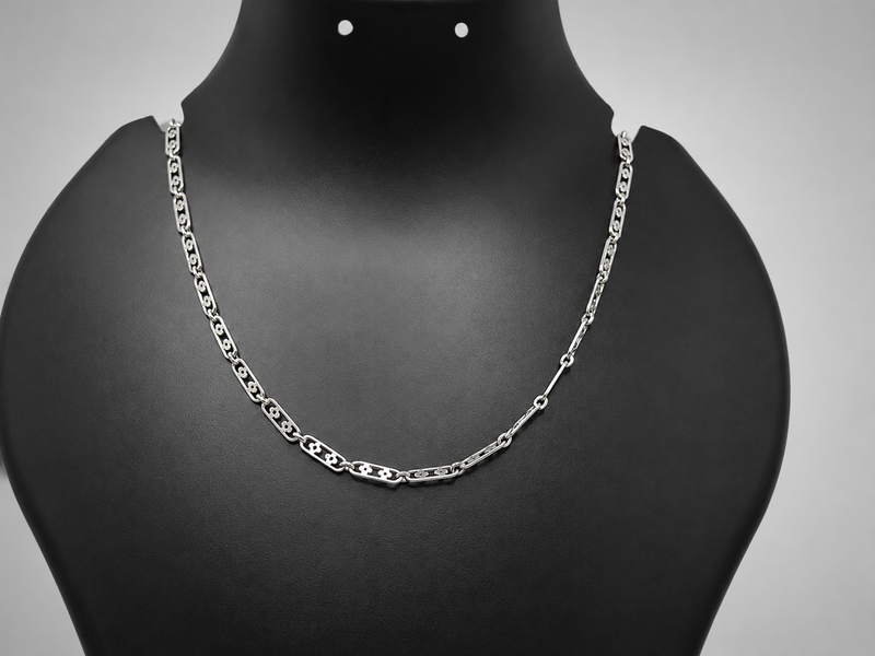 Silver Curb Link Chain for Men