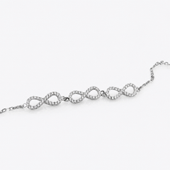 Silver Infinity Link Bracelet