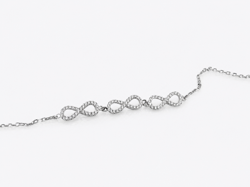 Silver Infinity Link Bracelet