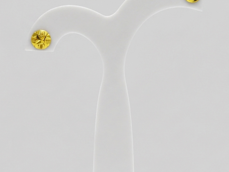 Golden Textured Cluster Ball Studs