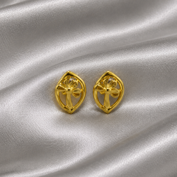 Golden Mini Knot Studs