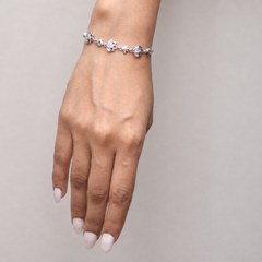 Silver Floral Vine Bracelet