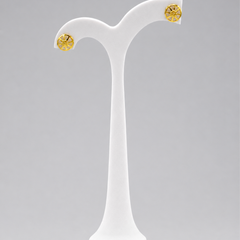 Golden Pinwheel Disc Studs
