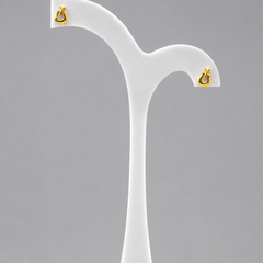 Two-Tone Golden Buckle Knot Studs
