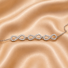 Silver Infinity Link Bracelet