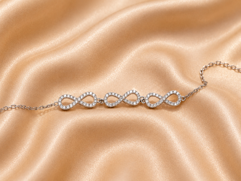 Silver Infinity Link Bracelet