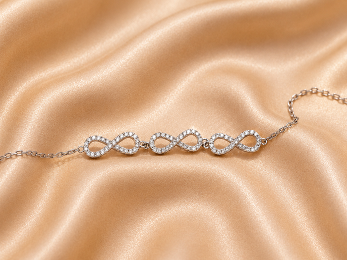 Silver Infinity Link Bracelet